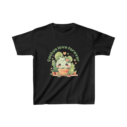 Cute and playful vector cartoon images of cacti make for eye-catching designs on Kids Heavy Cotton™ Tees.