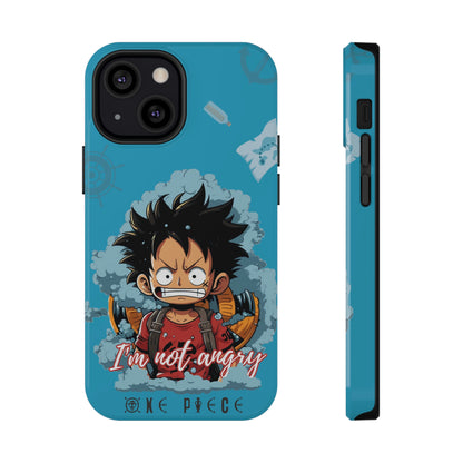 Protect your phone from damage and make a statement with our new Impact-Resistant Cases featuring Luffy's cute angry face design, because who doesn't want a phone as tough as a pirate with a rubber body?