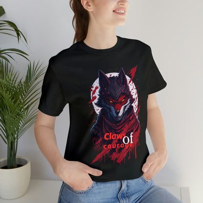 Howl with the Claws of Courage  -- Unisex Jersey Short Sleeve Tee