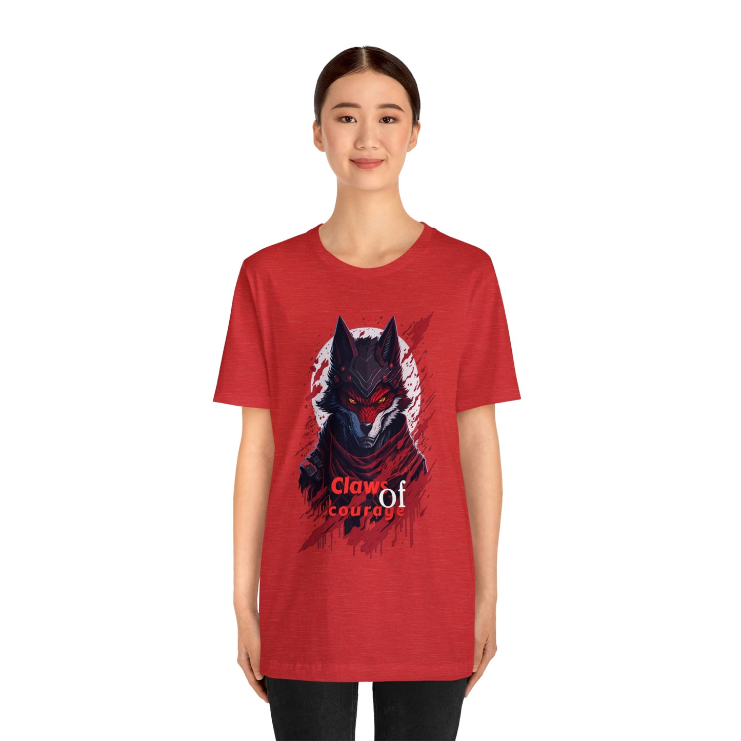 Howl with the Claws of Courage  -- Unisex Jersey Short Sleeve Tee